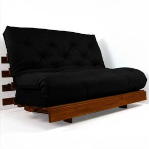 Sofá Cama Casal Futon Tokio D33 Madeira Maciça Cor Mel Ii