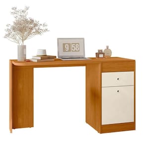 Penteadeira Camarim Com Gaveta E Espelho Desire Cinamomo/off White