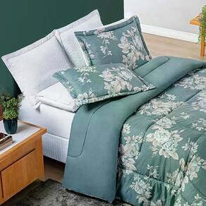 Edredom Queen Estampado Micropercal 200 Fios 03 Peças Avere Primavera Primavera