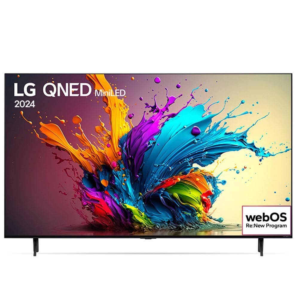 Smart TV LG QNED MiniLED 86" Polegadas 86QNED90T, Processador a8 AI, Quantum Dot, webOS 24 e Wi-Fi