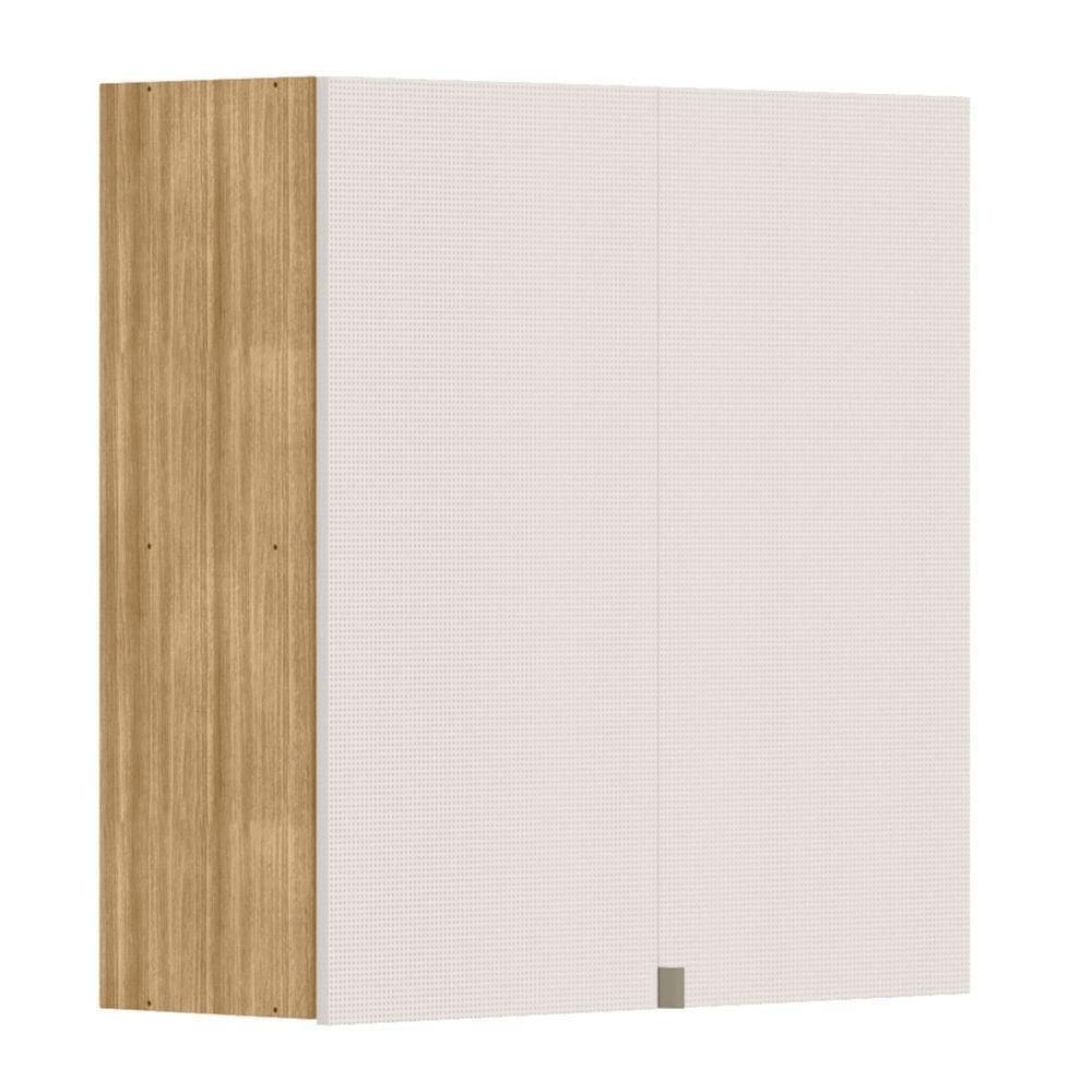 Armário De Cozinha Aéreo 80cm 2 Portas Minsk Z06 Freijó/soft - Mpozenato