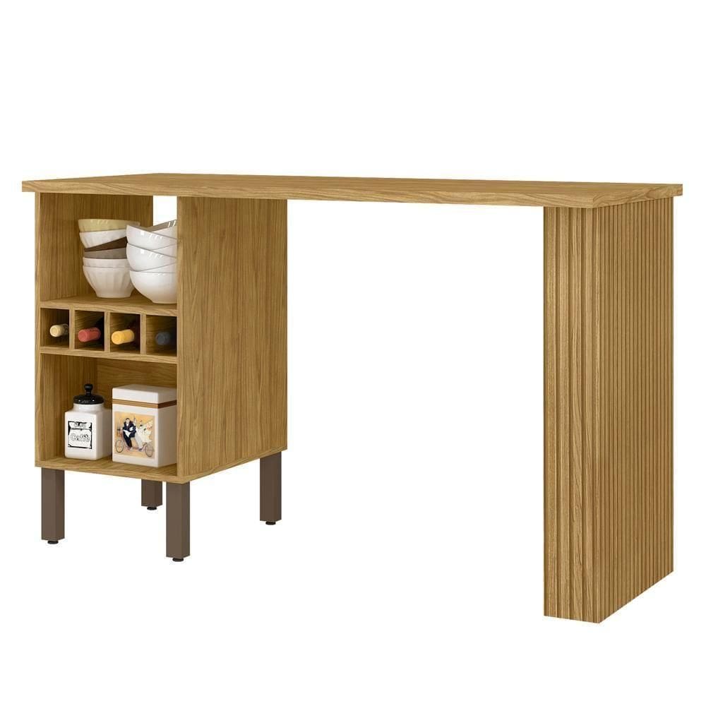 Mesa Bancada Ilha Gourmet 136 Cm Vera Bve06 Marrocos Off White Mxm