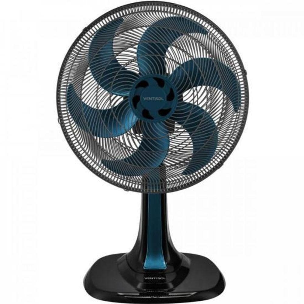 Ventilador De Mesa 40Cm 220V Turbo6 Azul Ventisol