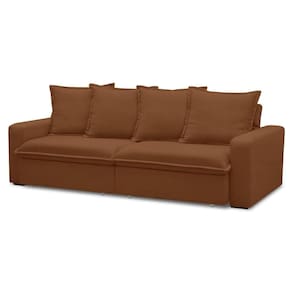 Sofá Retrátil Reclinável 3 Lugares 235cm Roma F05 Veludo Terracota - Mpozenato