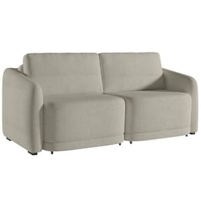 Sofá Cama Casal Para Sala 236cm Polska K04 Bouclê Bege - Mpozenato