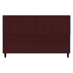 Cabeceira Para Cama Box King Size 195 Cm Classic Suede Bordô Suede