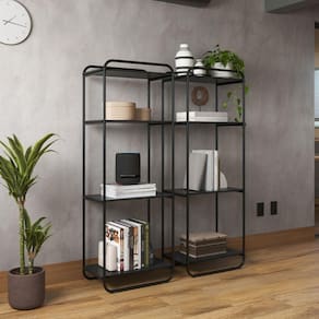 Estante Organizadora Multiuso Metal Minimalista Criare Preto