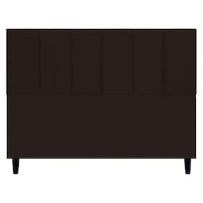 Cabeceira Estofada Para Cama Box Queen 160 Cm Classic Suede Marrom Suede