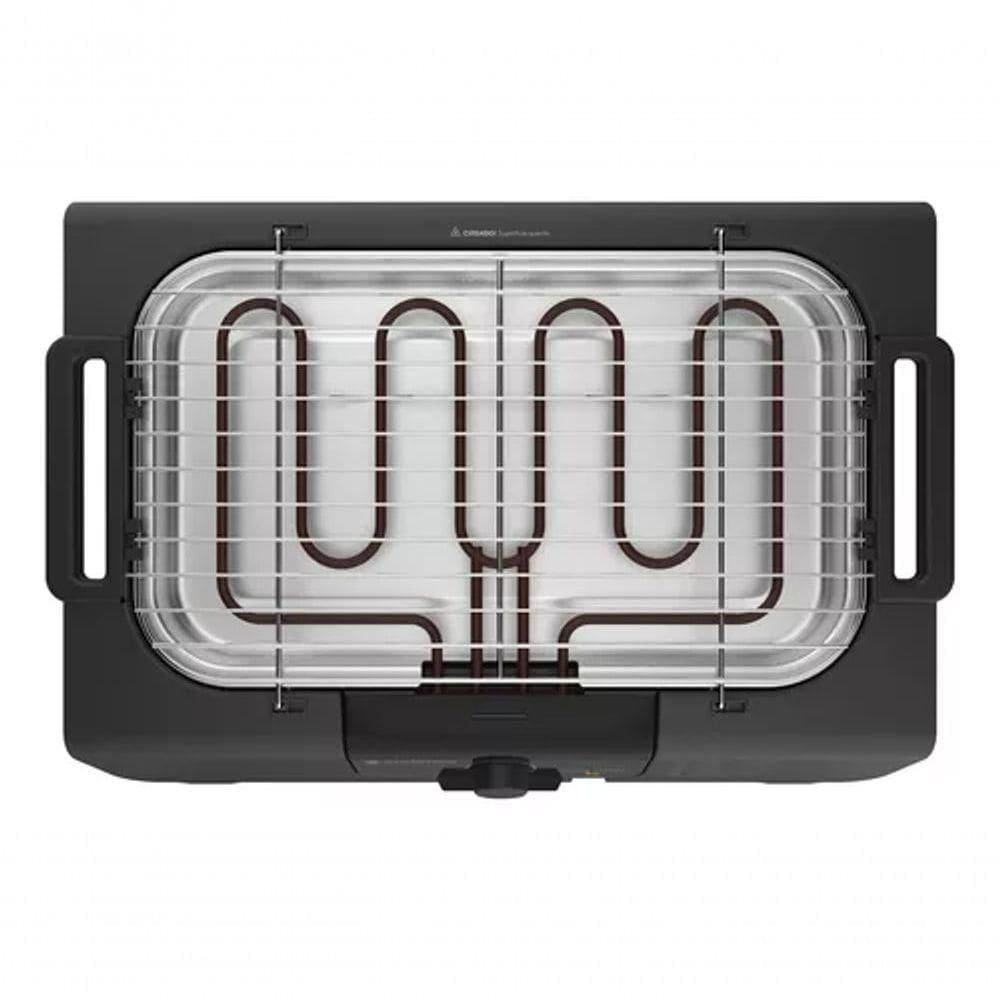 Churrasqueira Elétrica Grill Menu Grl810 Preta Cadence - 220v