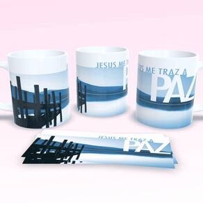 Caneca De Porcelana 325ml Decorada Frases Religiosas Estampa 14