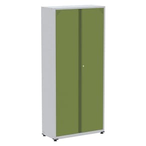 Armário Alto 2 Portas Pandin 80 Cm (largura) Inmetro Estrutura Aço Cinza E Portas Verdes C- Chave
