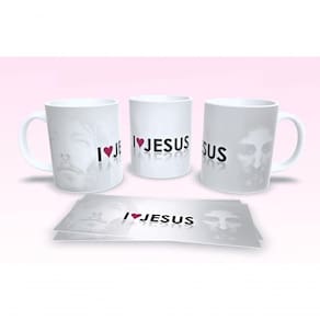 Caneca De Porcelana 325ml Decorada Frases Religiosas Estampa 20