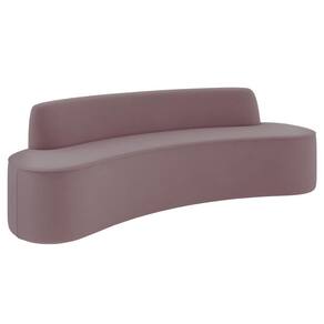 Sofá 5 Lugares Para Sala De Estar Living 300cm Koane D06 Veludo Rosa - Mpozenato