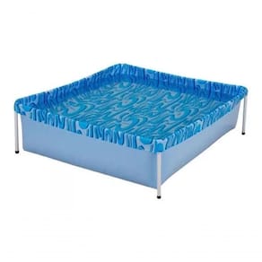 Piscina Infantil 400 Litros Quadrada Mor Azul