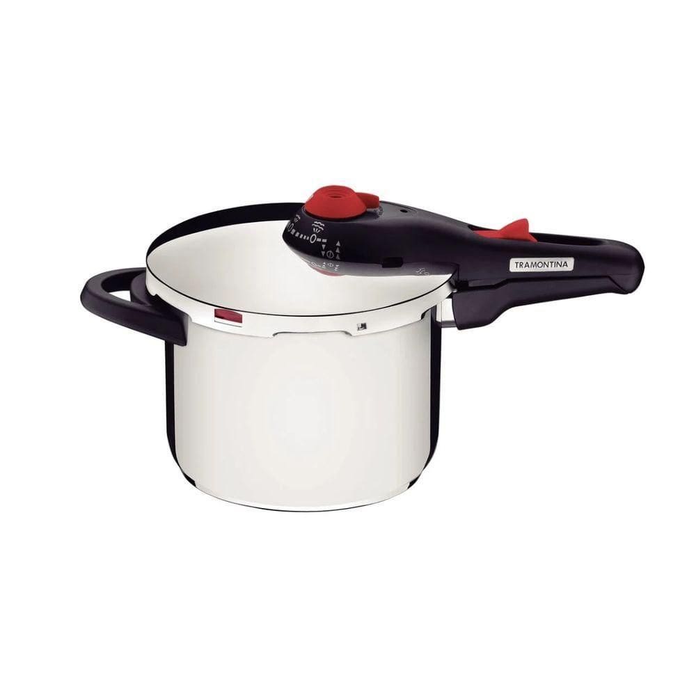 Panela De Pressão Aço Inox Antiaderente 6l Solar Tramontina