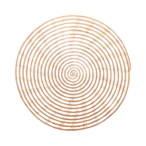Lugar Americano Redondo Em Fibra Natural Palm 35cm Lyor