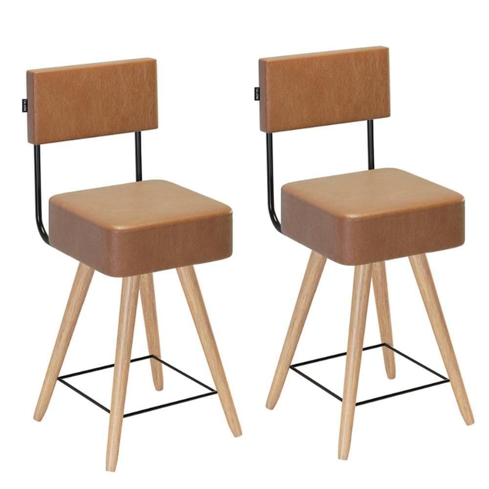 2 Cadeiras Com Encosto Letonia Amarula