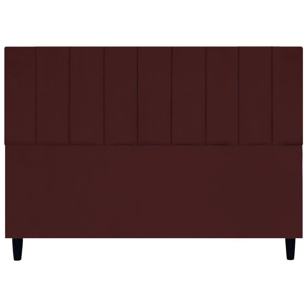 Cabeceira Para Cama King 195 Cm Elen Suede Bordô Suede