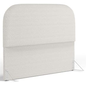 Cabeceira Cama Box Queen 160cm Orgânica Lanna W01 Bouclê Cru - Lyam Decor