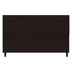 Cabeceira Para Cama Box King Size 195 Cm Classic Suede Marrom Suede