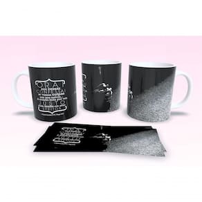 Caneca De Porcelana 325ml Decorada Frases Religiosas Estampa 59