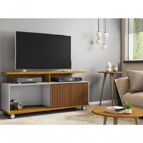 Bancada Para Tv Barcelona Nature Off White Ripado