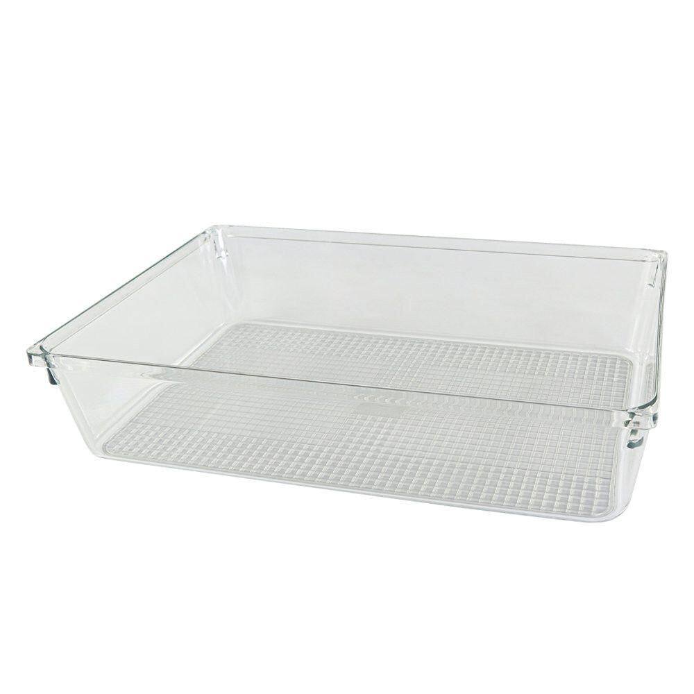 Organizador De Gavetas Transparente 23x15cm Prático Elegante