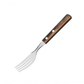 Garfo Mesa Inox Cabo Madeira Polywood Castanho Tramontina 21102/490