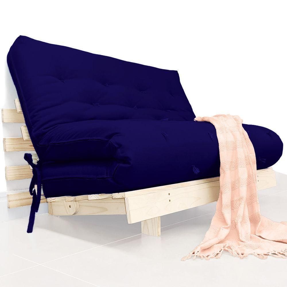 Futon Casal Tokio Sofa Cama D33 Com Madeira Maciça Ii