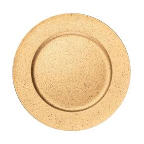 Sousplat Em Plástico Granilite Dourado 33cm Wolff