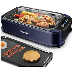 CUSIMAX GR 200 Churrasqueira Elétrica Portátil, com Antiaderente, 1500W, 110V, Preta