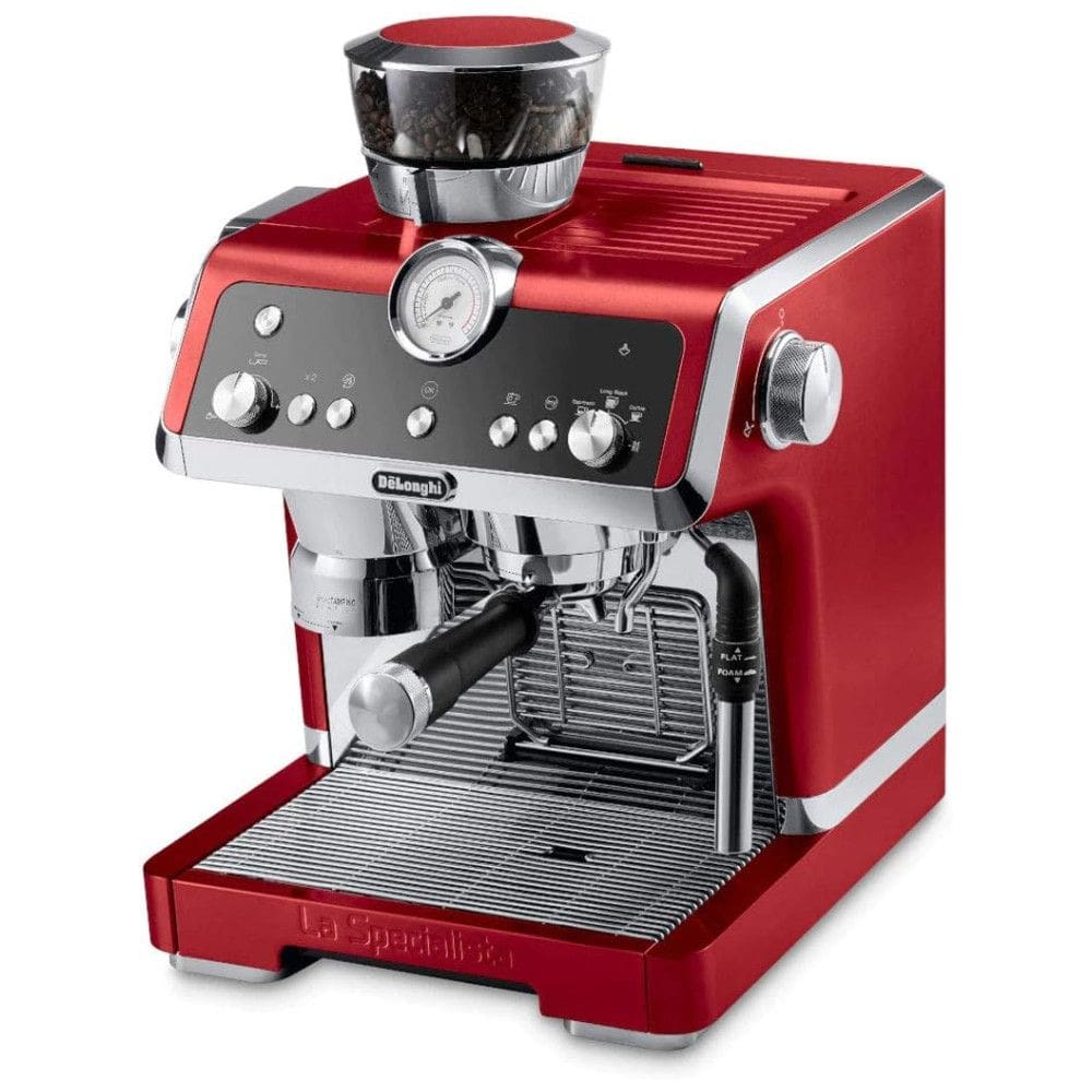Cafeteira Elétrica Expresso Manual Reservatório 2 L 19 Bar de Pressão, 110v, DELONGHI EC9335R, Vermelho