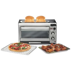 Forno Elétrico de Bancada 2 em 1 com Torradeira, 110v, HAMILTON BEACH 31156, Prateado