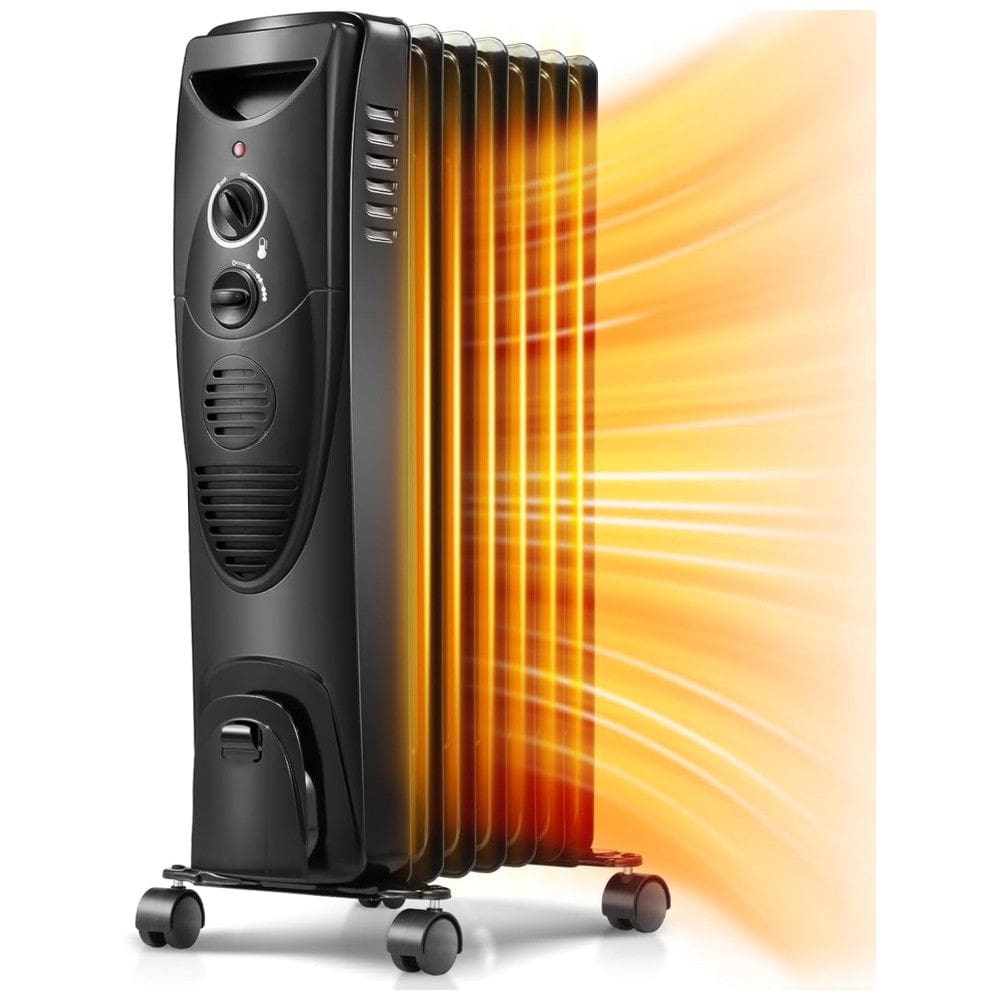 Aquecedor Elétrico a Óleo, 3 Modos de Configurações, 1500W, 110v, KISMILE Y5327, Preto