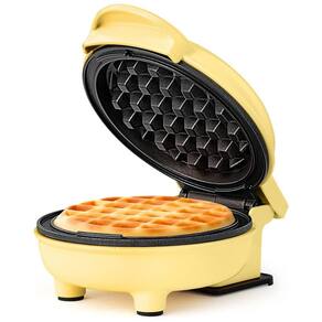 Mini Máquina de Waffle Antiaderente, Amarela, 110v, HOLSTEIN HOUSEWARES HH 09125016Y, Amarelo