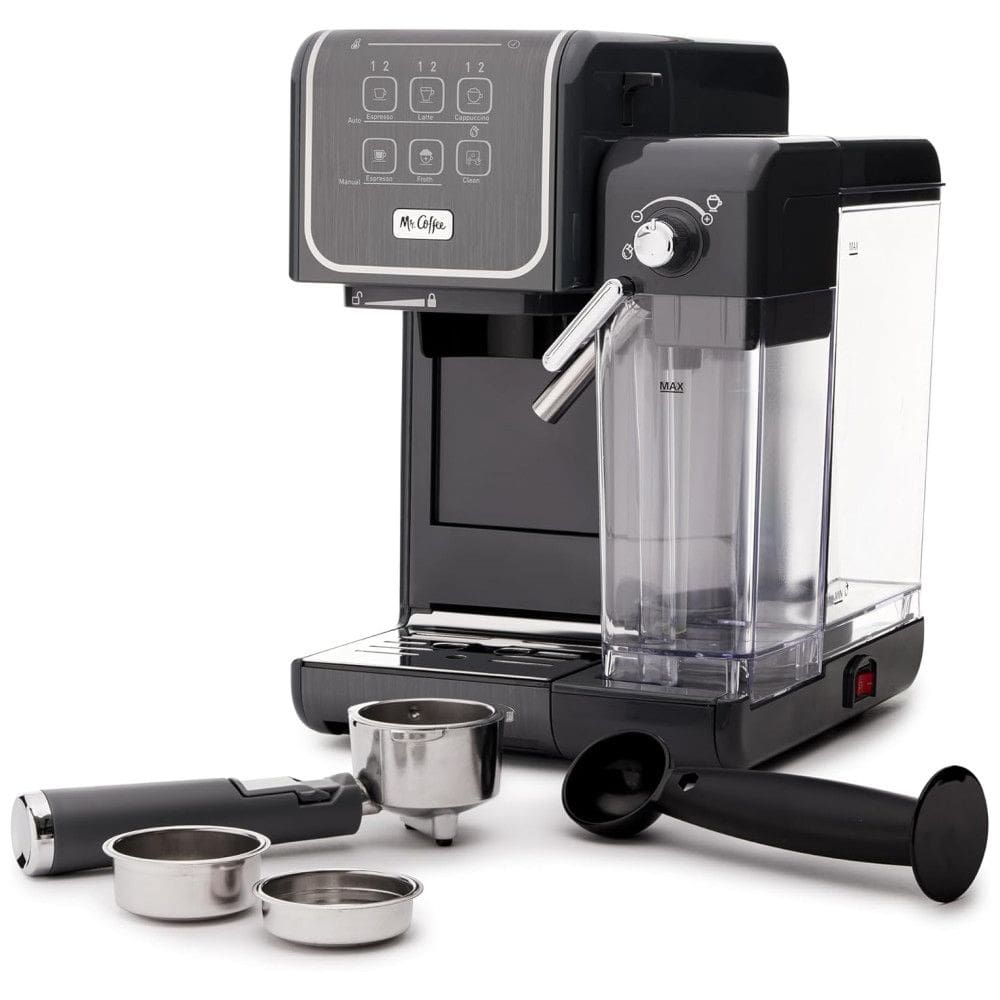 Máquina de Café Expresso Mr. Coffee com Espumador de Leite, 110V Cinza