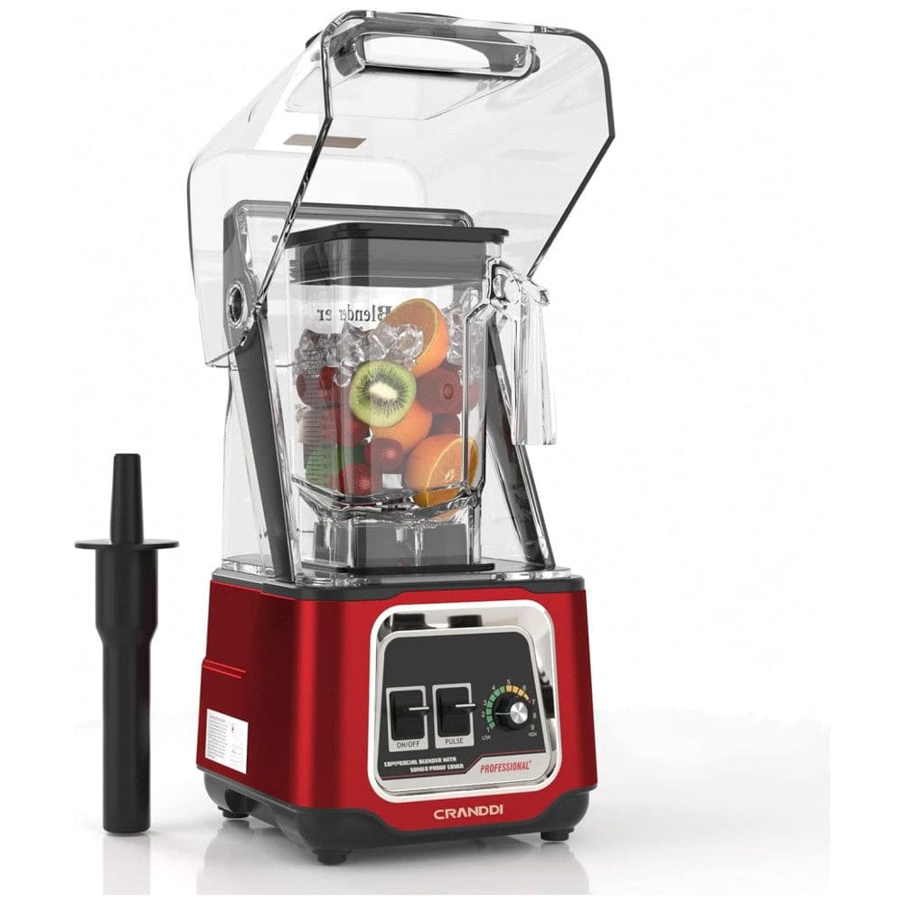 Liquidficador 1.5L com 9 Velocidades, 2200W, 110v, CRANDDI, Vermelho