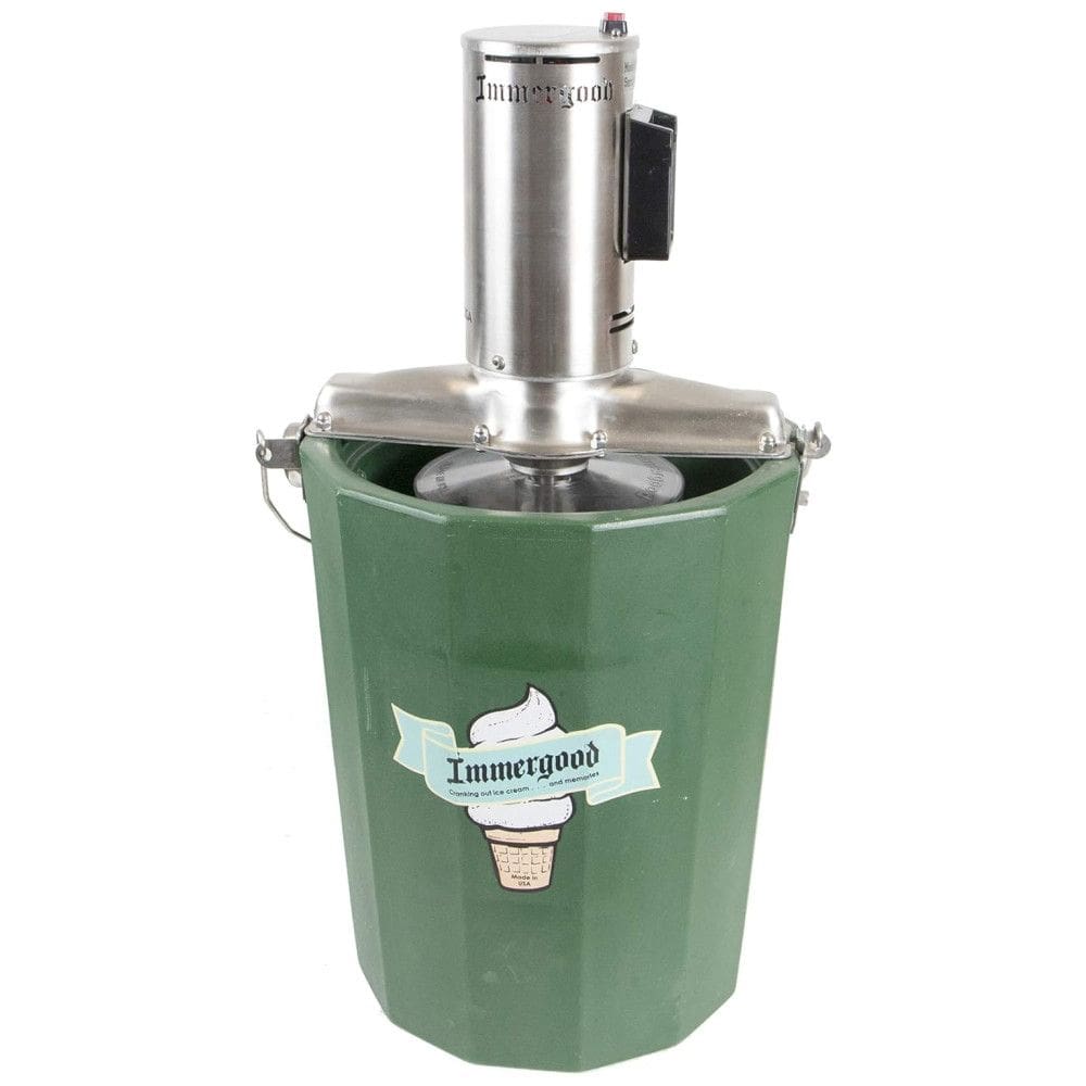 Máquina de Sorvete em Aço Inoxidável Capacidade 6L, 20V, IImmergood, Verde
