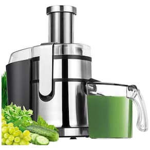 Manice Centrífuga de Frutas com 5 Velocidades, Aço Inoxidável, 800W, 110v, MANNICE, Prateado