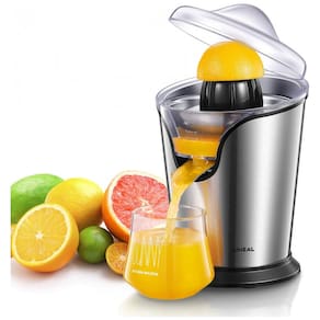 Espremedor Elétrico de Frutas AIHEAL em Aço Inoxidável e Silencioso, 85W, Prata