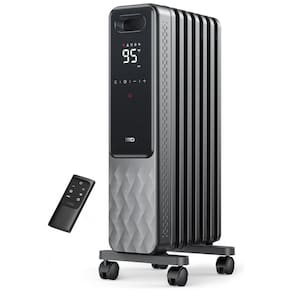 Aquecedor Elétrico para Salas Grandes com Controle Remoto, Trava para Crianças, 4 Modos e Proteção Contra Superaquecimento, 110V 1500W,