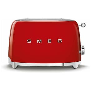 Torradeira, com 2 fatias, 850W, vermelha, 110v, SMEG TSF01RDUS, Vermelho