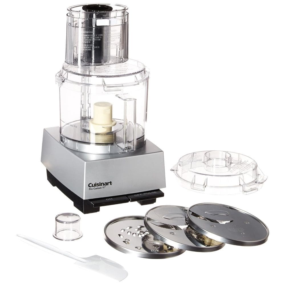 Processador Pro Personalizado Kit de Laminas 11 Xícaras Aço Inox. Escovado, 110v, CUISINART DLC 8SBCY, Cinza