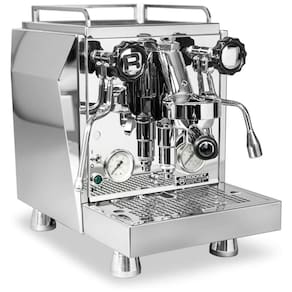Máquina de Café Expresso em Aço Inoxidável com Controlador PID e Capacidade 2,5L, 110V 1200W, Rocket Espresso Milano Giotto Time V, Prata