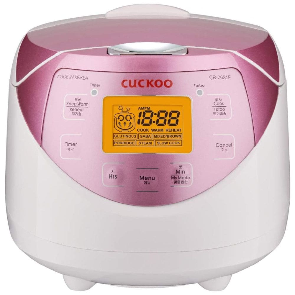 Panela elétrica e aquecedor multifuncional de arroz, rosa, CUCKOO CR 0631F, Rosa claro