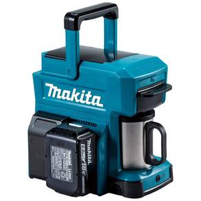 Cafeteira Elétrica Portátil e Recarregável a Bateria de Ion, MAKITA CM501DZ, Azul