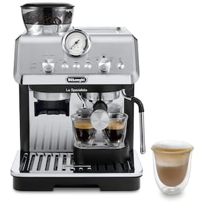 Cafeteira Elétrica Expresso 1L, Aço Inox, 110v, DELONGHI EC9155MB, Prateado