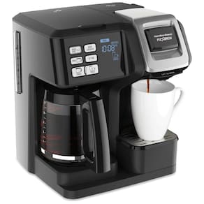 Cafeteira Elétrica Programável com Tela LCD e Painel de Controle, 110v, HAMILTON BEACH 49976, Preto