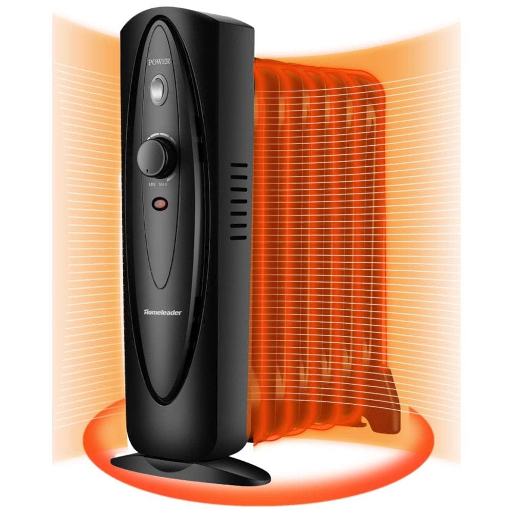 Aquecedor de Cerâmica Elétrico Portátil, 5 Configurações, 700W, 110v, HOMELEADER, Preto
