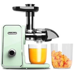 Iwodtech Centrífuga de Frutas com 2 Velocidades, Aço Inoxidável, Silencioso e Função Reversa, 110V, Verde